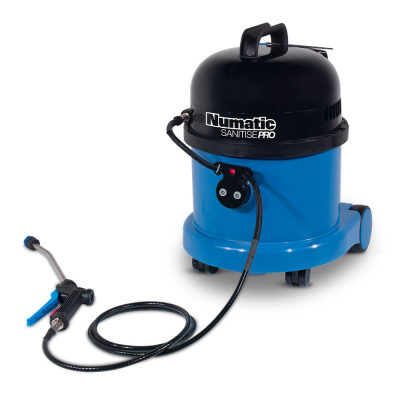 NSU370, blue, vac, vacuum, sanitise Pro, sanitiser, spray, hose, Numatic, numatic support,